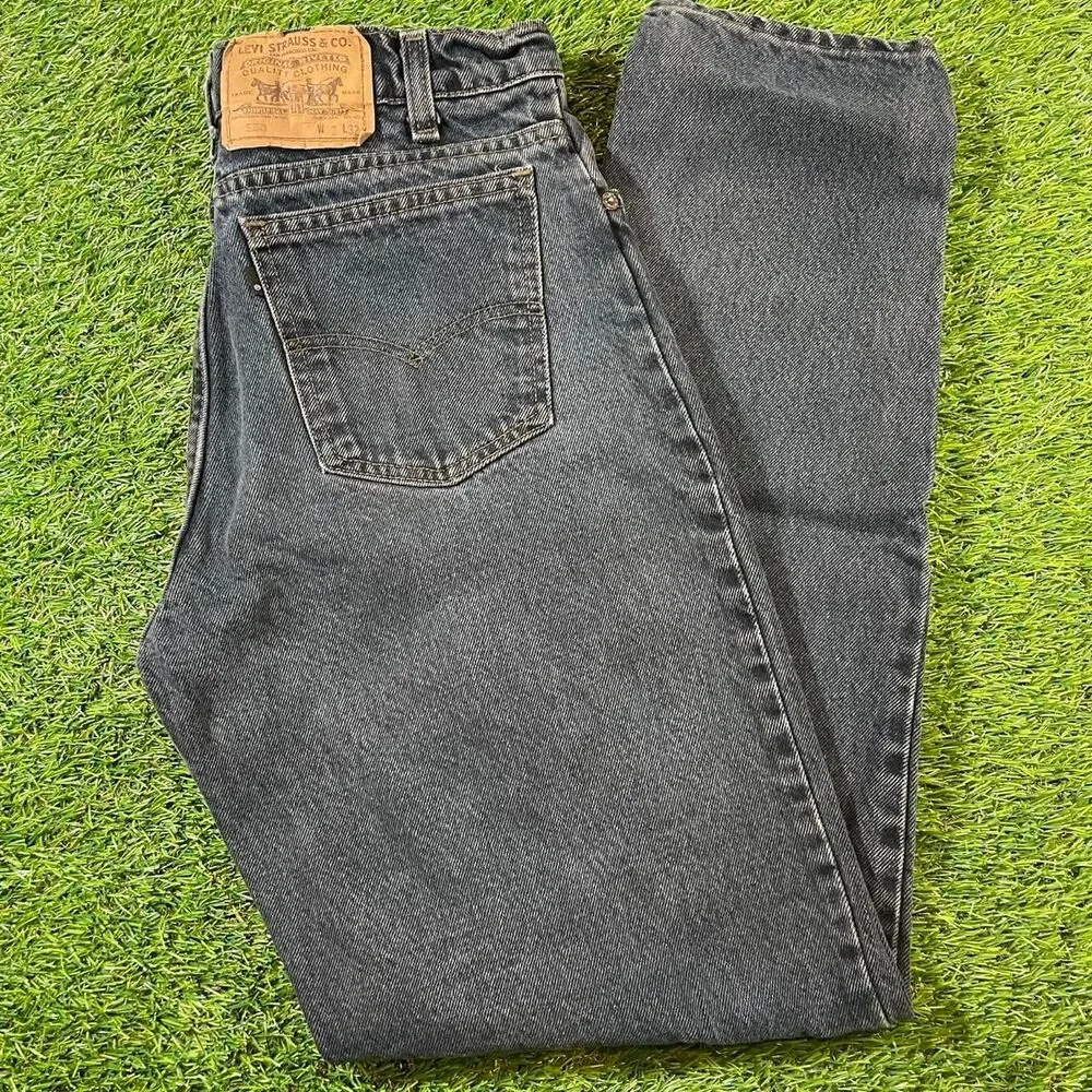 Levi's 550 batwing vintage 80's dark navy wash denim jeans Men's size 32x32